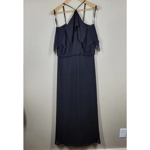 bcbg silk chiffon dress Sheer Chiffon Panels Silk Dress